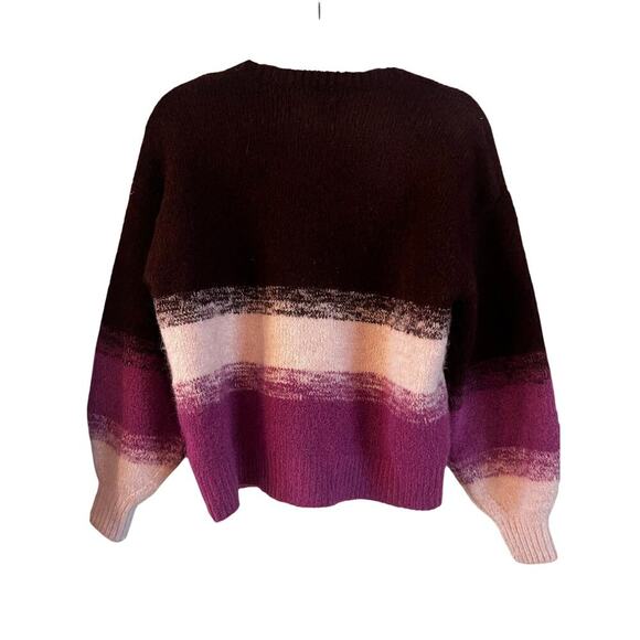 UGG Womens Alessa Crewneck Sweater Wool Blend In Rosewood Multi Size Small - Picture 7 of 7